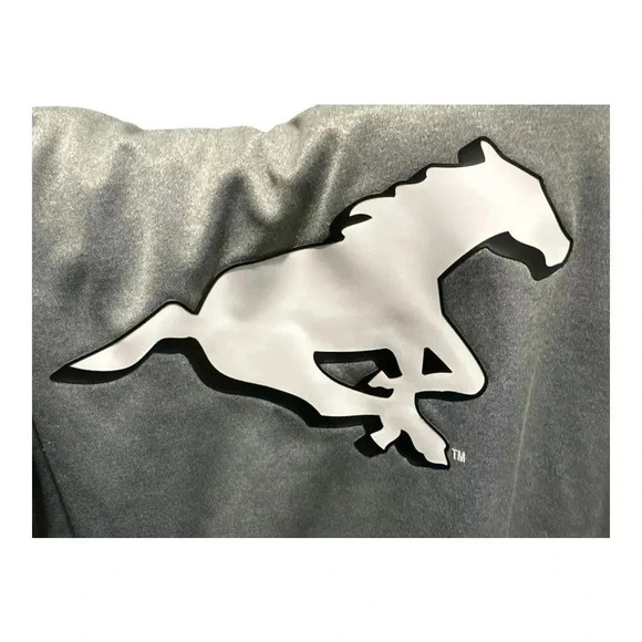 Men's New Era Grey and Black‎ Calgary Stampeders CFL Pullover Hoodie Football - Picture 7 of 7